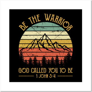 Be The Warrior God Called You To Be Vintage Christian Posters and Art